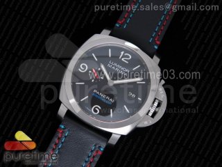 PAM727 S America's Cup SF Best Edidion on Thick Black Leather Strap P9010 Clone