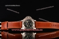 Panerai Luminor Submersible PAM 024 Black Dial Brown Leather Steel Watch (H)