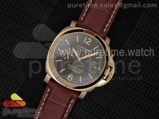 PAM048 H RG V6F Best Edition Brown Dial on Brown Leather Strap A7750